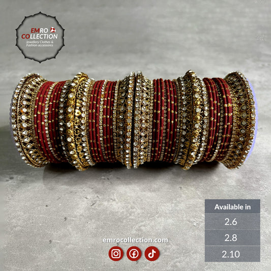 Meroon bridal bangles