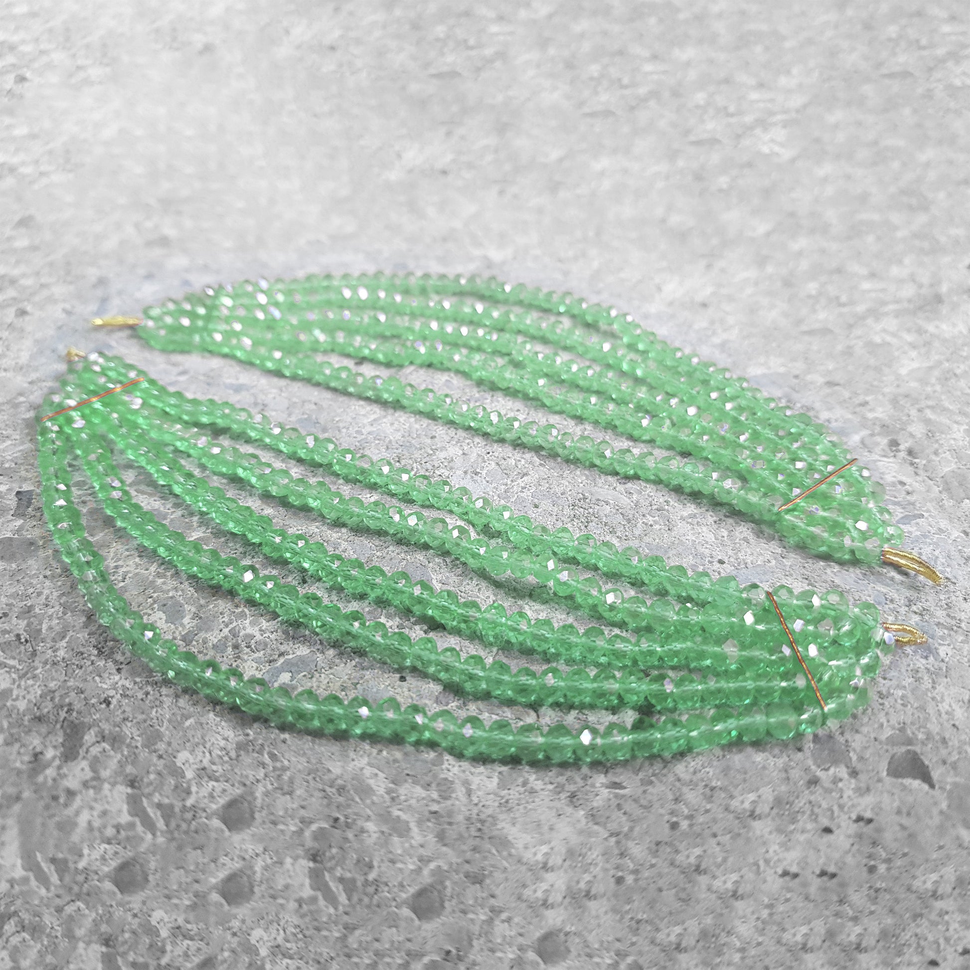 light green saharay for earrings