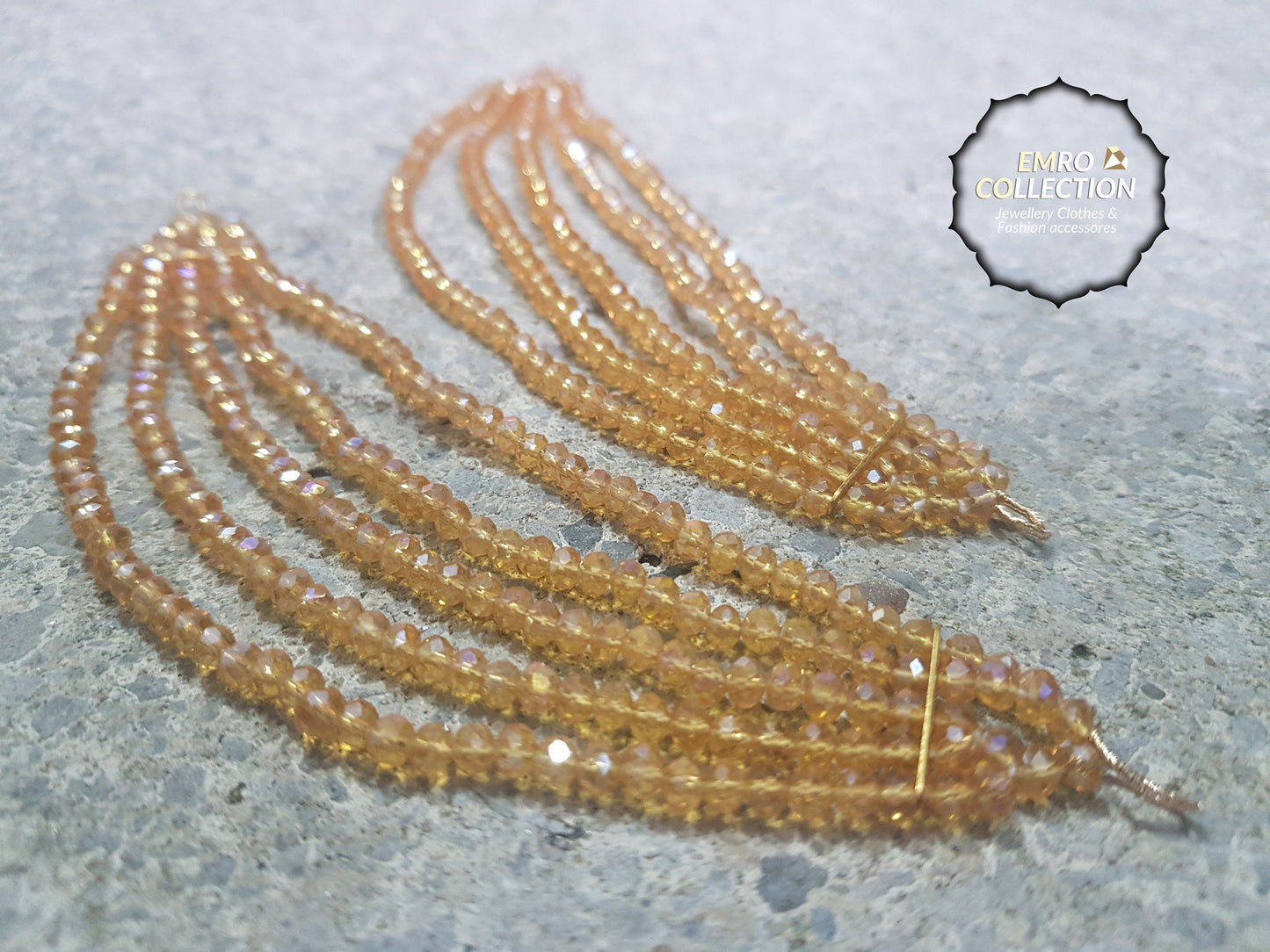 earrings chain, golden saharay for earrings, crystal saharay, crystals kaan chain, saharay to support earrings indian pakistani jewellery